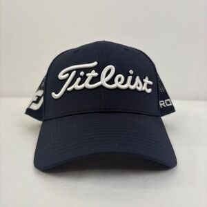 Titleist Pro V1 FootJoy Navy Mesh Trucker Golf Cap Hat
